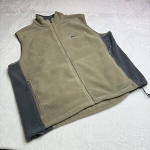 Helly Hansen Vest Mens Large Tan Brown Fleece Snowboard Skiing Commute Office